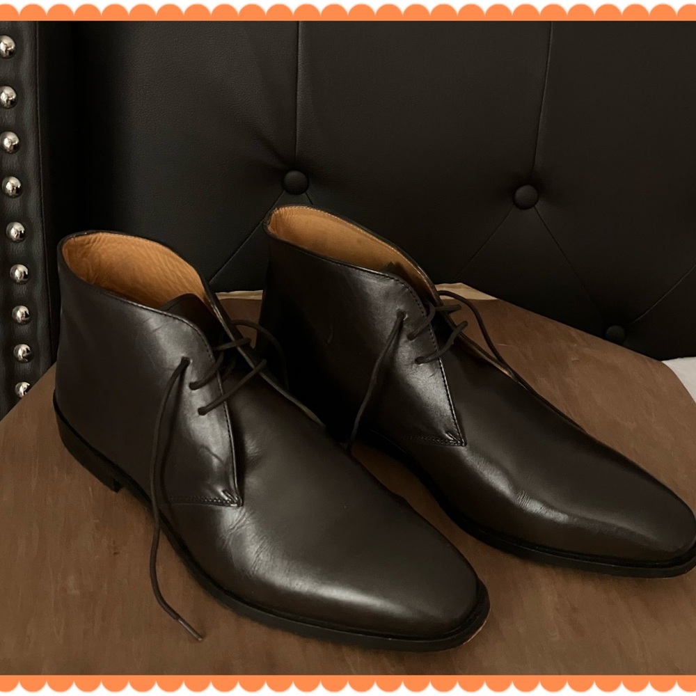 Carlos by Carlos Santana, Corazon Chukka, dark brown leather ankle boot